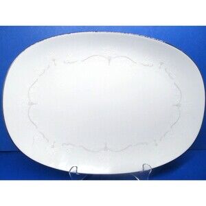 Noritake Whitebrook 11" Oval Serving Platter
